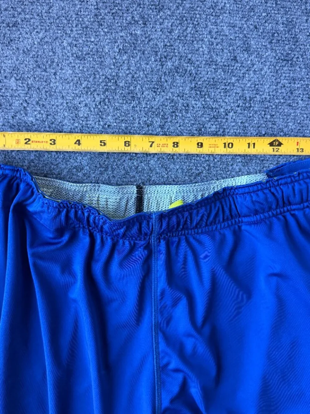 Nike Elite Lacrosse Training Shorts - Royal Blue & Volt - Medium